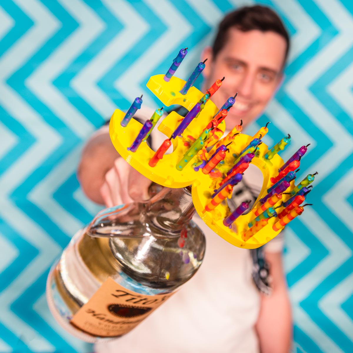 Birthday Booze Candle Topper - Unnecessary Inventions Birthday Booze Candle Topper - Unnecessary Inventions