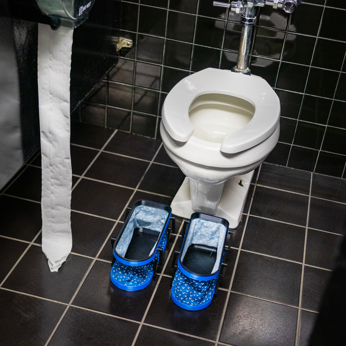 Toliet Shoes-6 small Crapper Concealer - Unnecessary Inventions