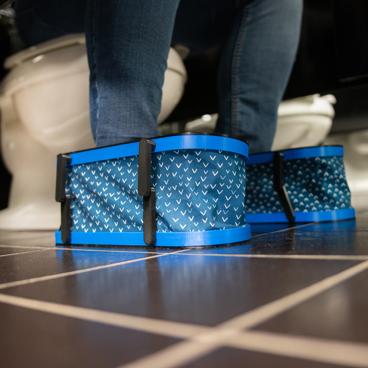 Toliet Shoes small Crapper Concealer - Unnecessary Inventions