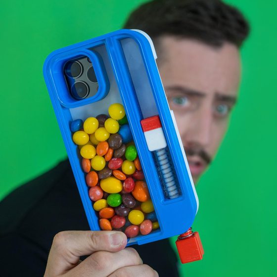 Candy Catapult Case Unnecessary Inventions